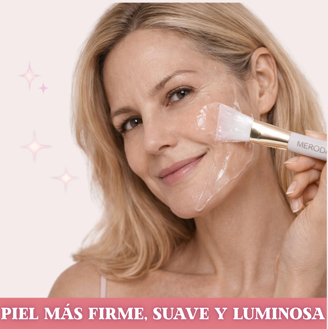 MERODA® Máscara Facial de Colágeno Avanzada + Brocha aplicadora de regalo