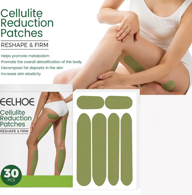 Parches corporales reafirmantes para piel con celulitis
