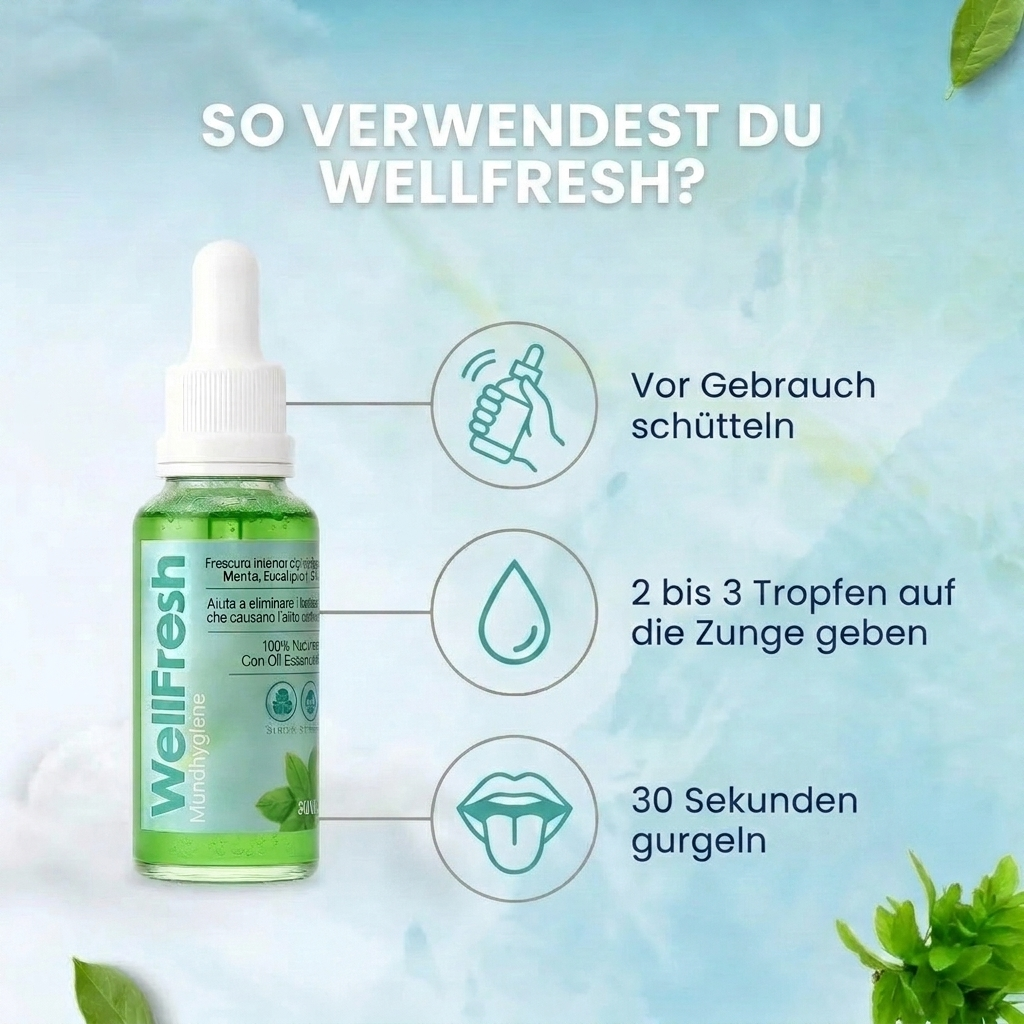 Well Fresh™ | Natürliche Tropfen für frischen Atem + E-Book 🎁