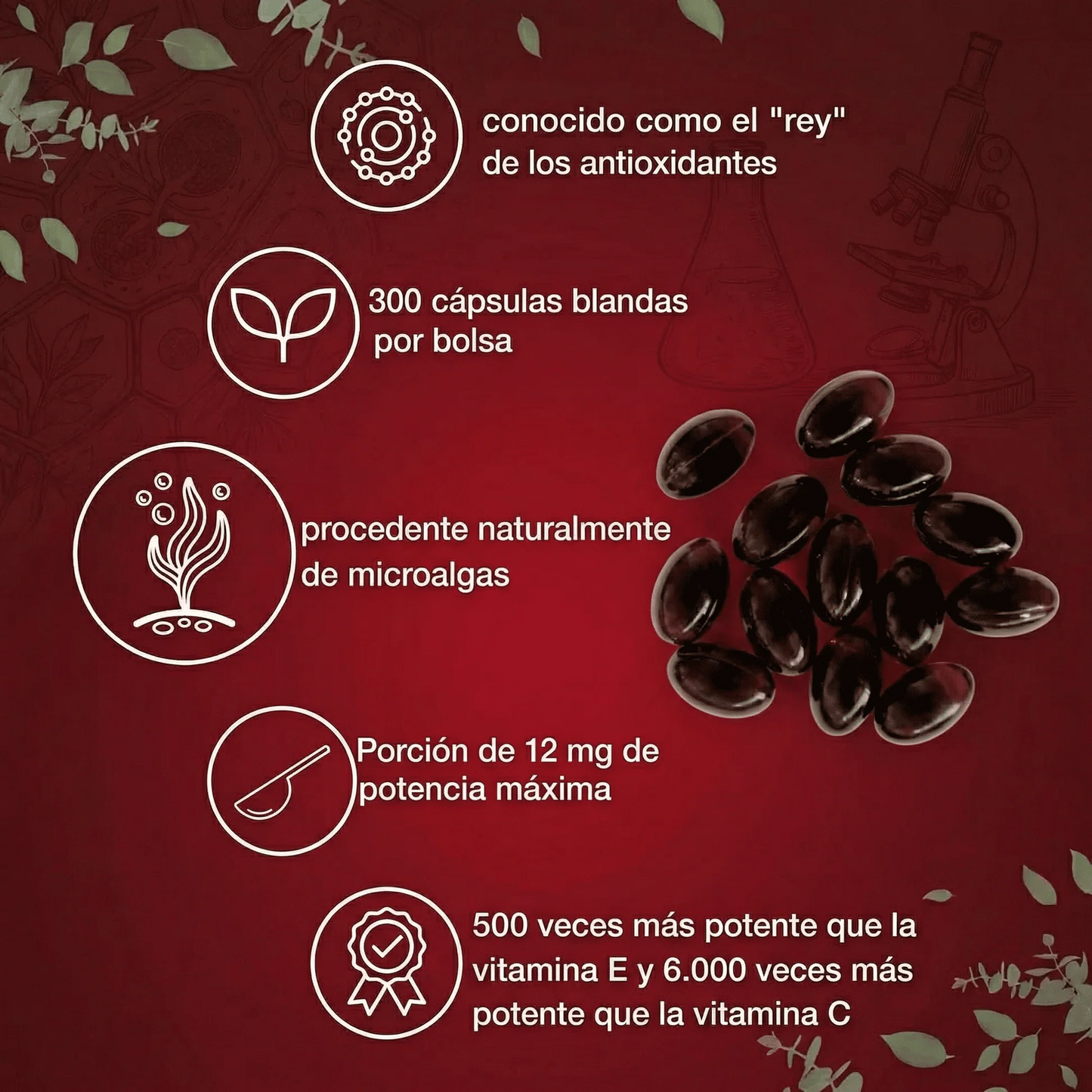 Astaxantina Natural 12mg — Si tu médico te dijo que hay que monitorear tus riñones, esto es lo que puedes empezar a hacer hoy