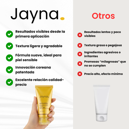 Mascarilla Facial jayna Coreana con Cúrcuma y Colágeno + Brocha aplicadora de regalo