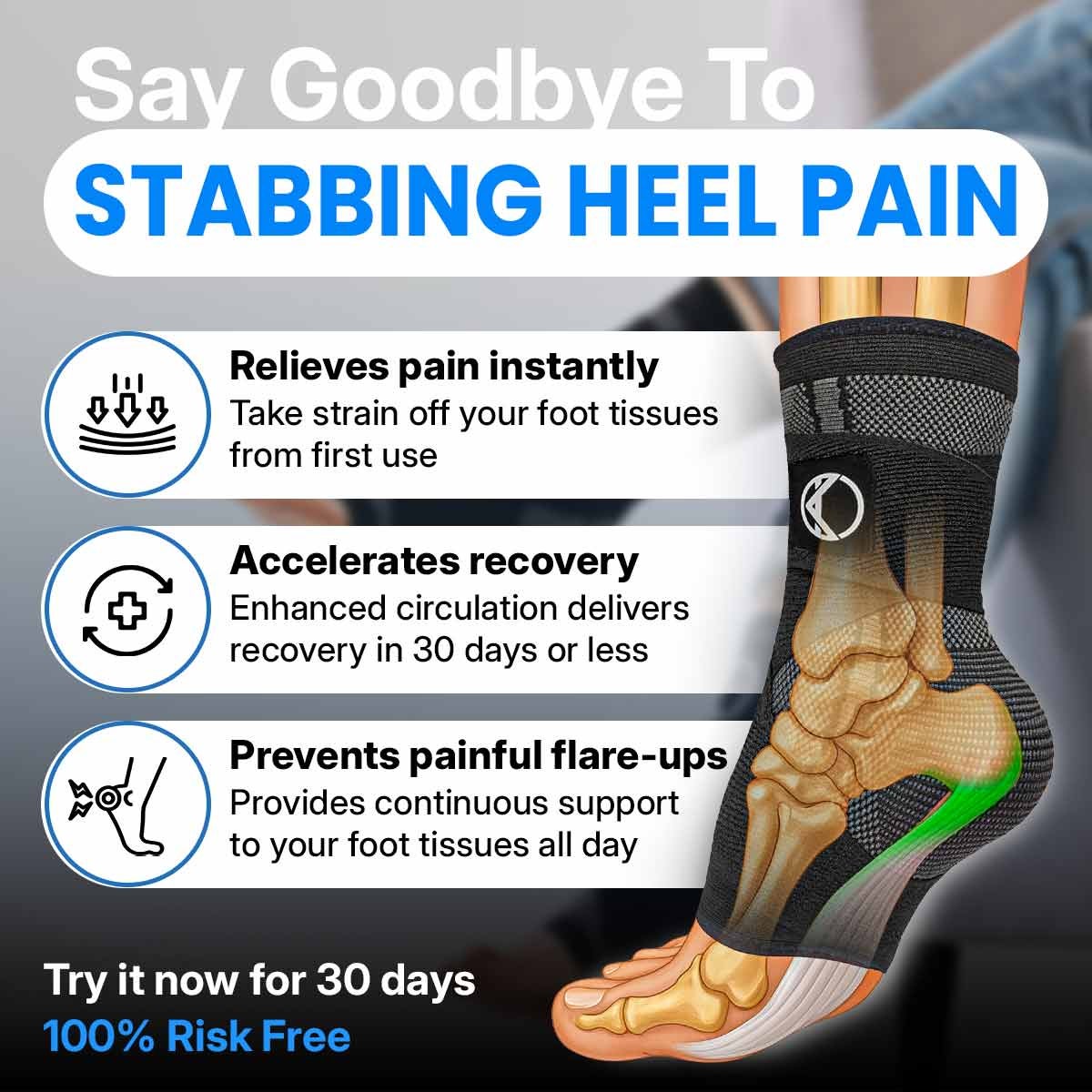 Ename | Compression Ankle Brace – Walk and Stand All Day Without Pain