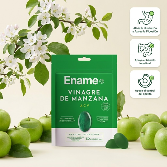 Ename Gomitas Vinagre de Manzana | Líbrate De La Hinchazón, Los Antojos Y Sana Tu Intestino