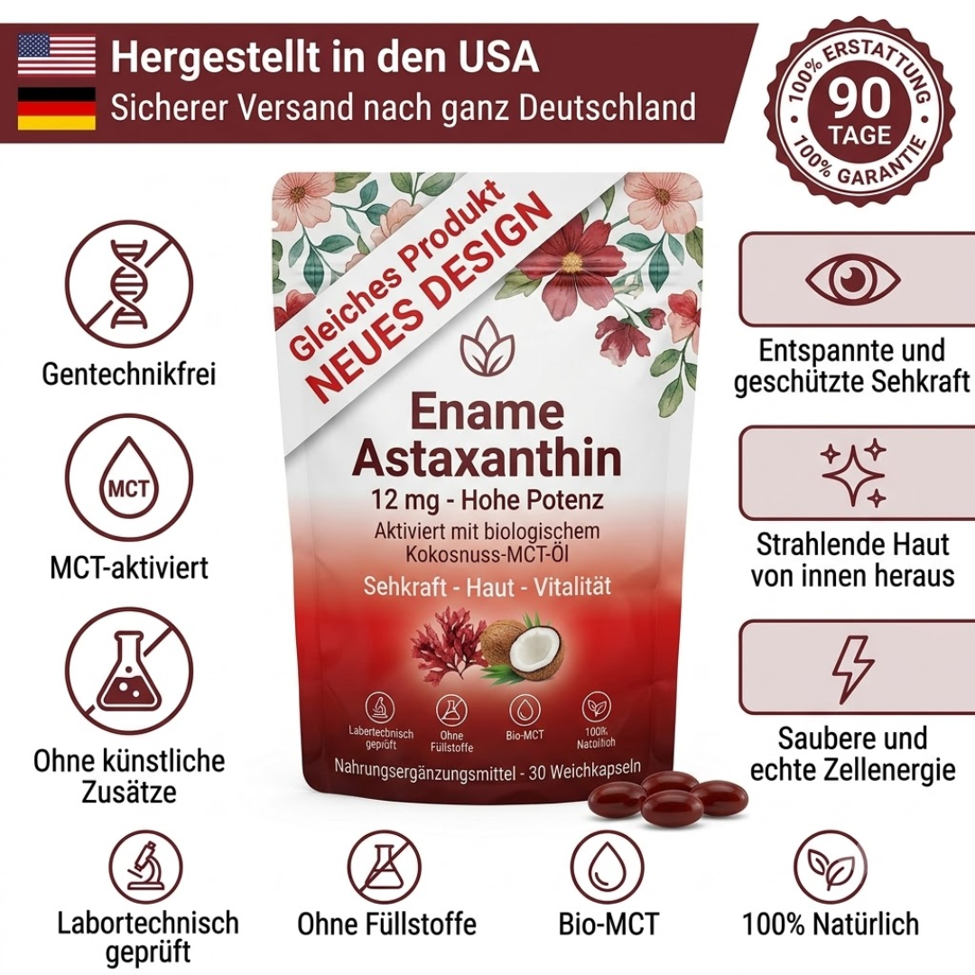 Natürliches Astaxanthin 12 mg — Wenn dein Arzt dir geraten hat, deine Nierenwerte im Auge zu behalten, kannst du ab heute Folgendes tun