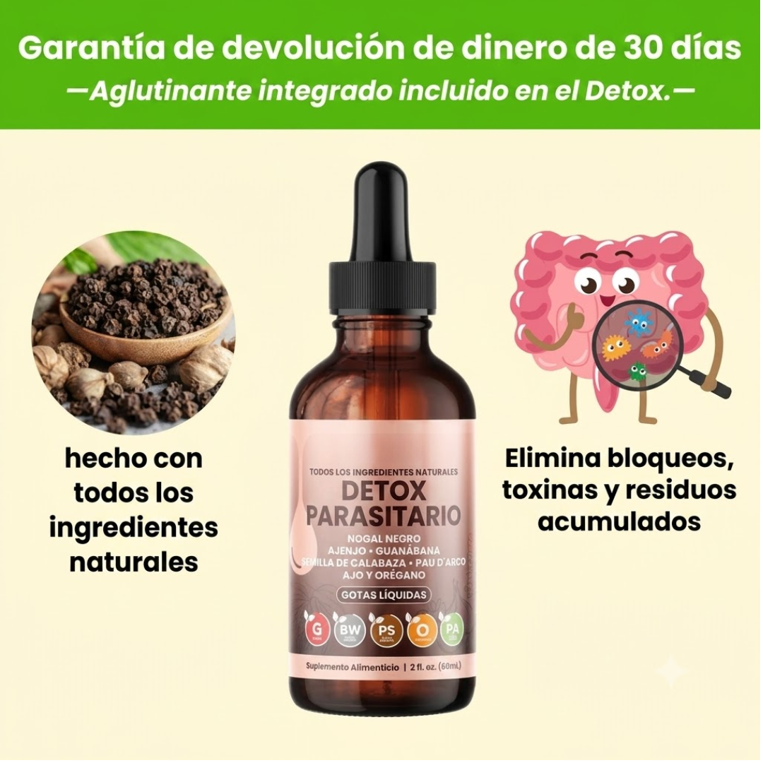 Desintoxicación de parásitos con ajenjo y nogal negro