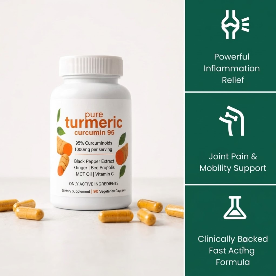 Move More Comfortably with Turmeric Curcumin (1,000mg)