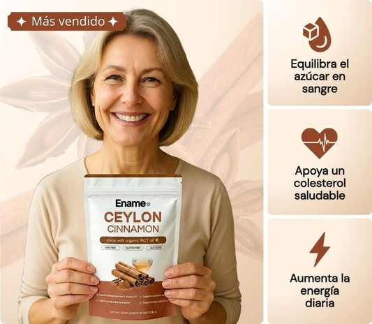 Ename | Canela de ceilán equivalente a 7,200 mg con Aceite MCT