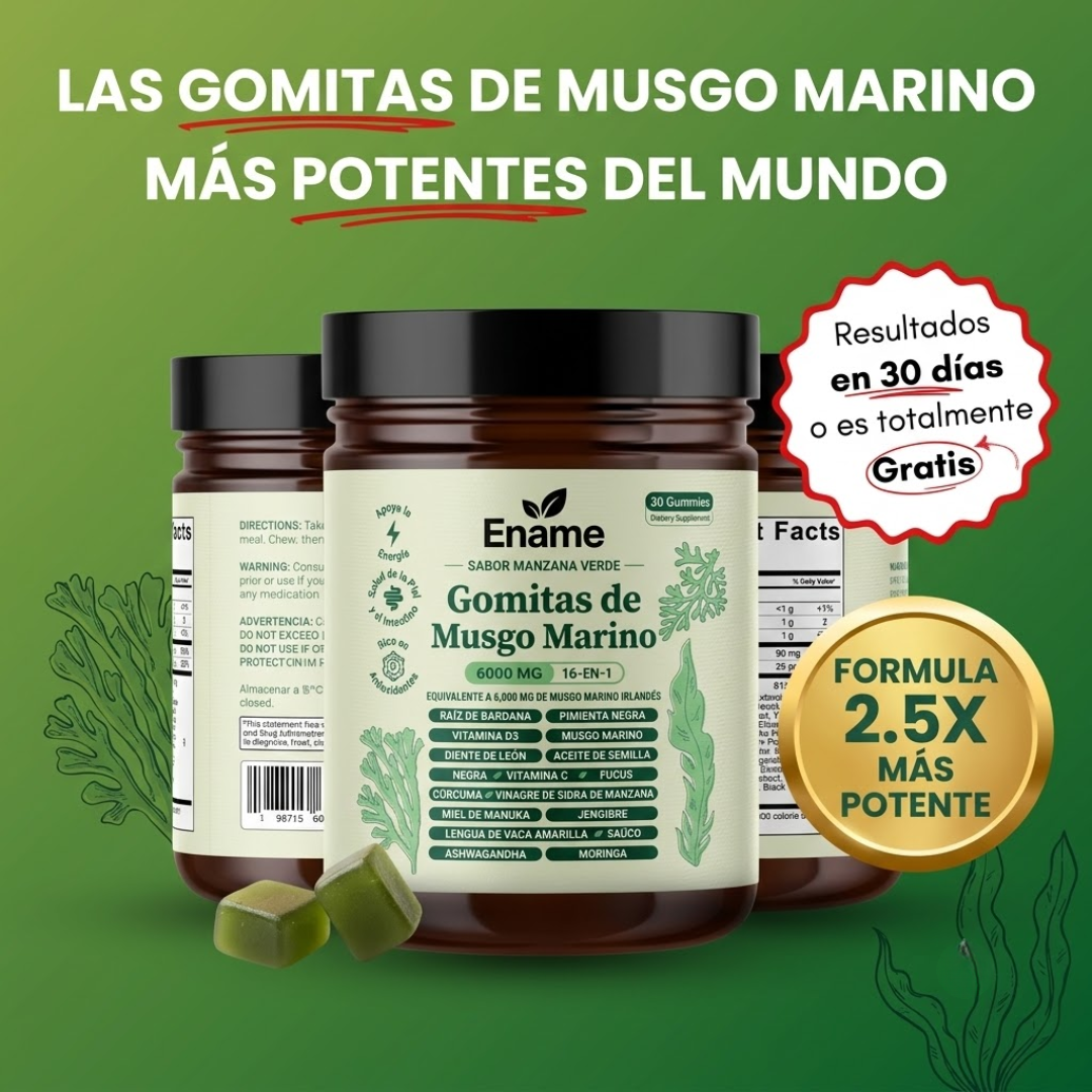 Ename | Gomitas de musgo marino 16 en 1
