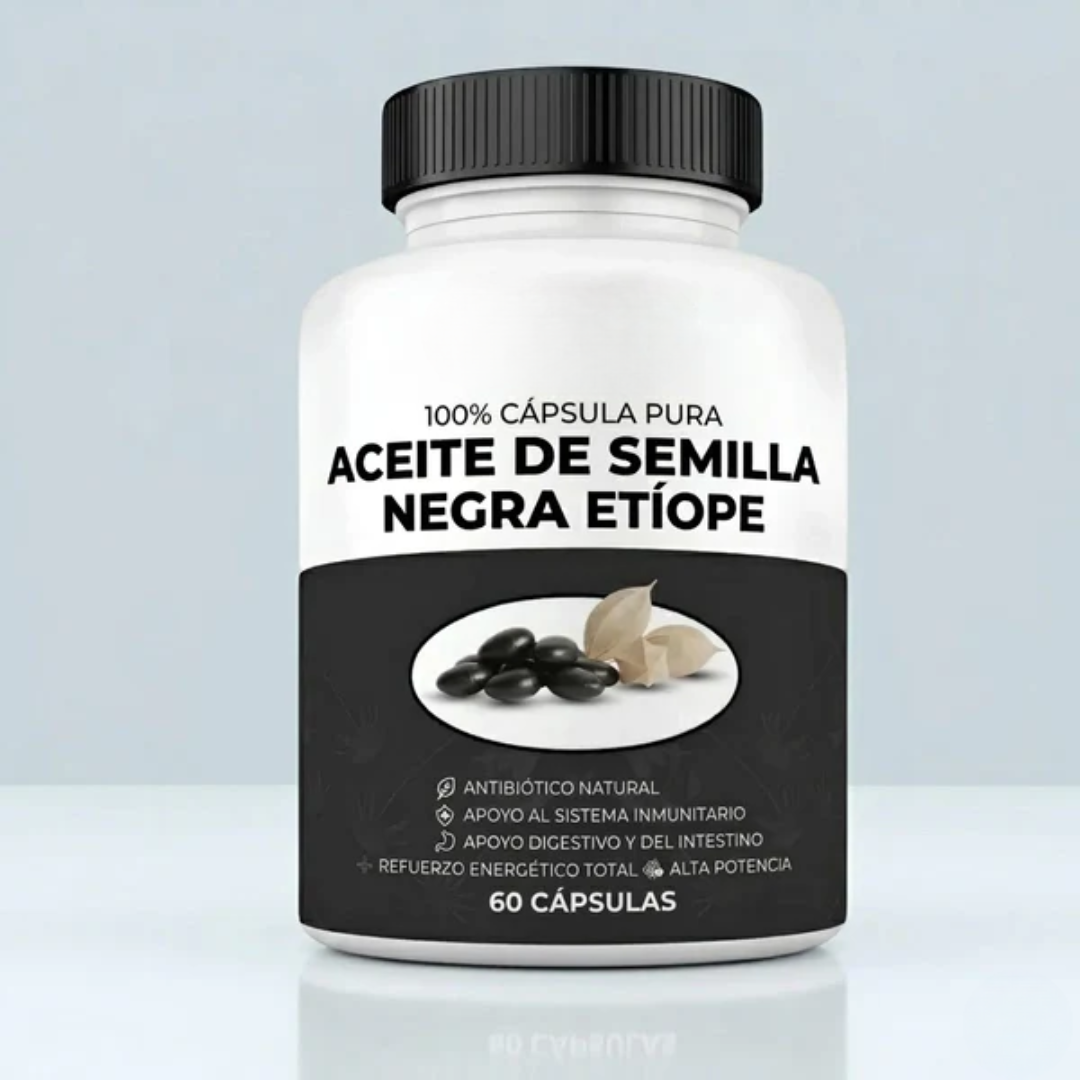 Aceite de Semilla Negra Etíope — La fórmula natural con 4,64% de timoquinona para tu equilibrio interno.