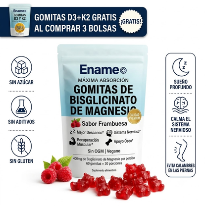 Ename| Gomitas de bisglicinato de magnesio