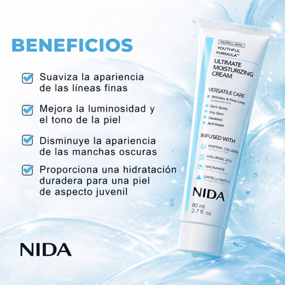 Crema Facial NIDA™ | Piel más suave, firme e hidratada con el uso diario