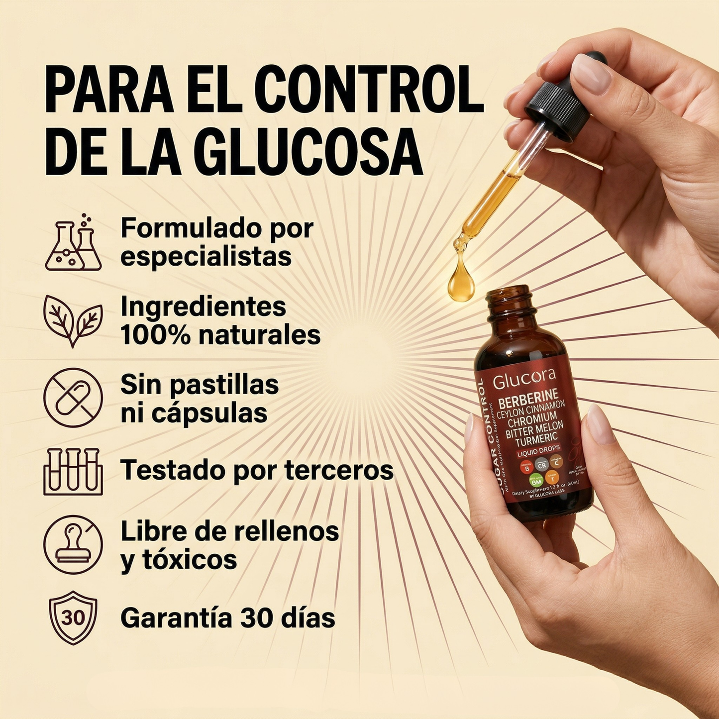 Glucora™ | Apoyo natural para la glucosa, energía y antojos