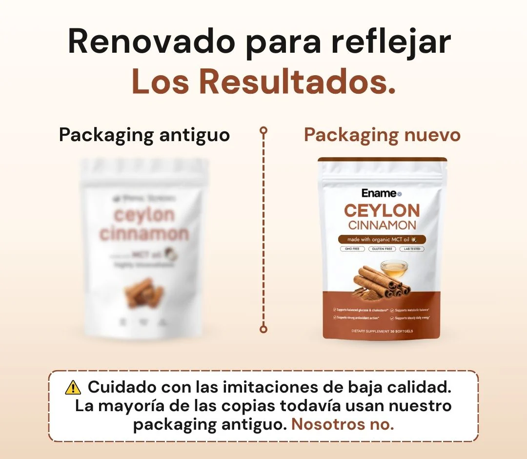 Ename | Cinnamon equivalente a 7,200 mg con Aceite MCT