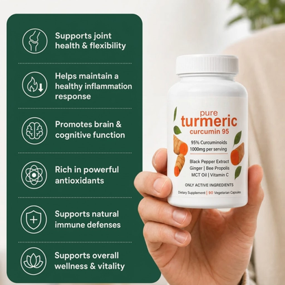 Move More Comfortably with Turmeric Curcumin (1,000mg)