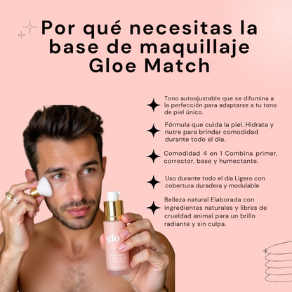 Base de Maquillaje 4 en 1 Gloe Match Foundation