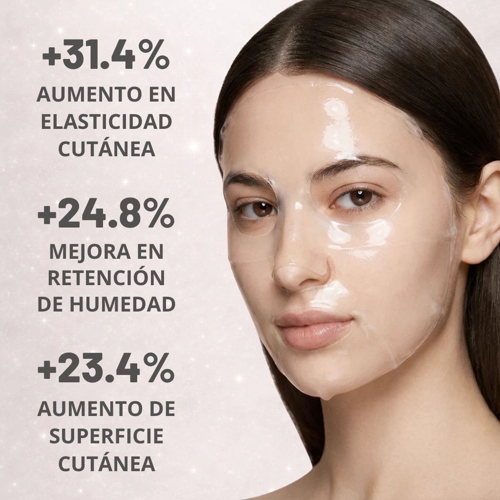 MERODA® Máscara Facial de Colágeno Avanzada + Brocha aplicadora de regalo