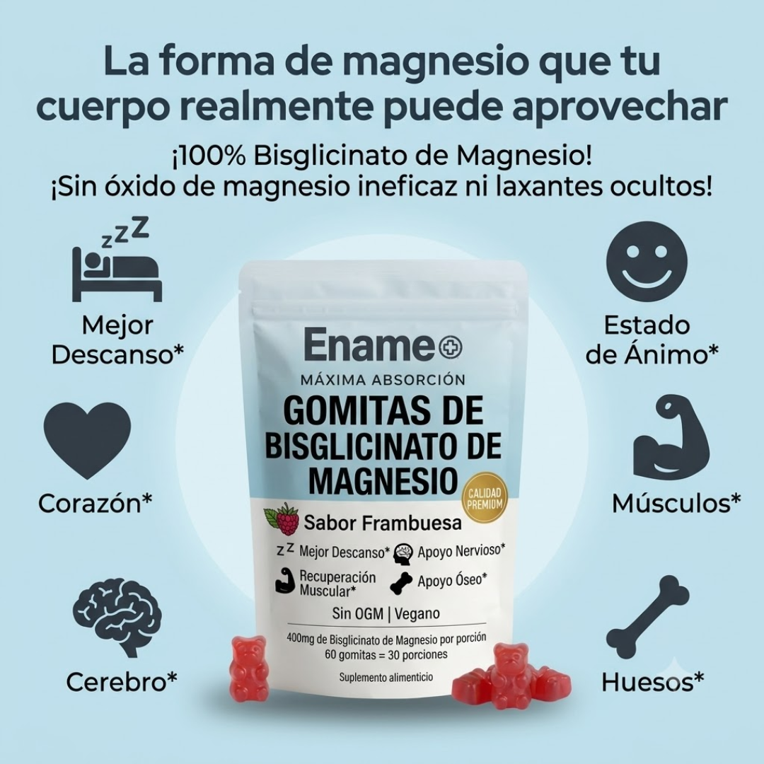 Ename| Gomitas de bisglicinato de magnesio