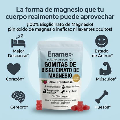 Ename| Gomitas de bisglicinato de magnesio