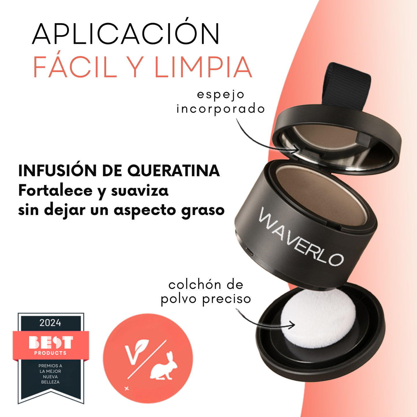 Polvo corrector de raíces Waverlo Magic Root Cover Up