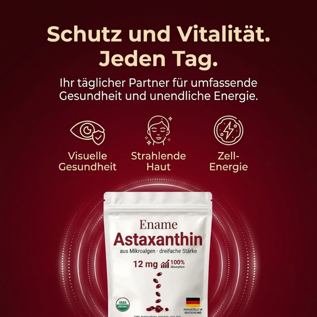 Natürliches Astaxanthin 12 mg — Wenn dein Arzt dir geraten hat, deine Nierenwerte im Auge zu behalten, kannst du ab heute Folgendes tun