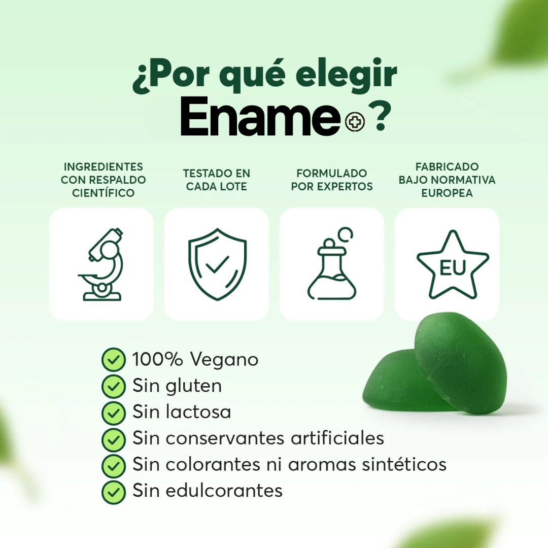 Ename-Gummies Vinagre de Manzanazana | Líbrate De La Hinchazón, Los Antojos Y Sana Tu Intestino
