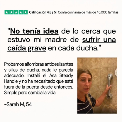 Soporte de seguridad de ducha para adultos