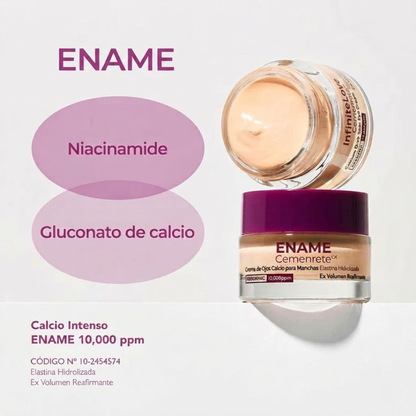 Crema de Ojos Coreana con Calcio y Elastina para Manchas Oscuras, Ojeras y Flacidez (Efecto Lifting)