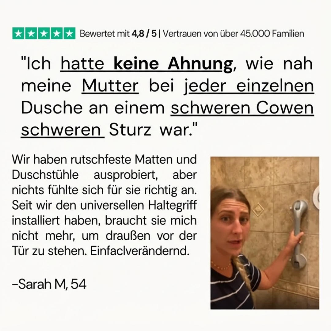 Der stabile Duschhaltegriff