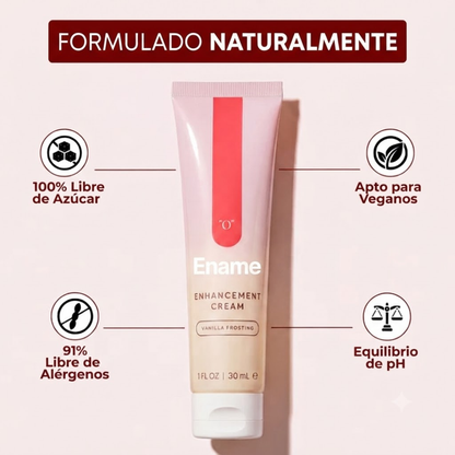 Crema de realce O' con glaseado de vainilla