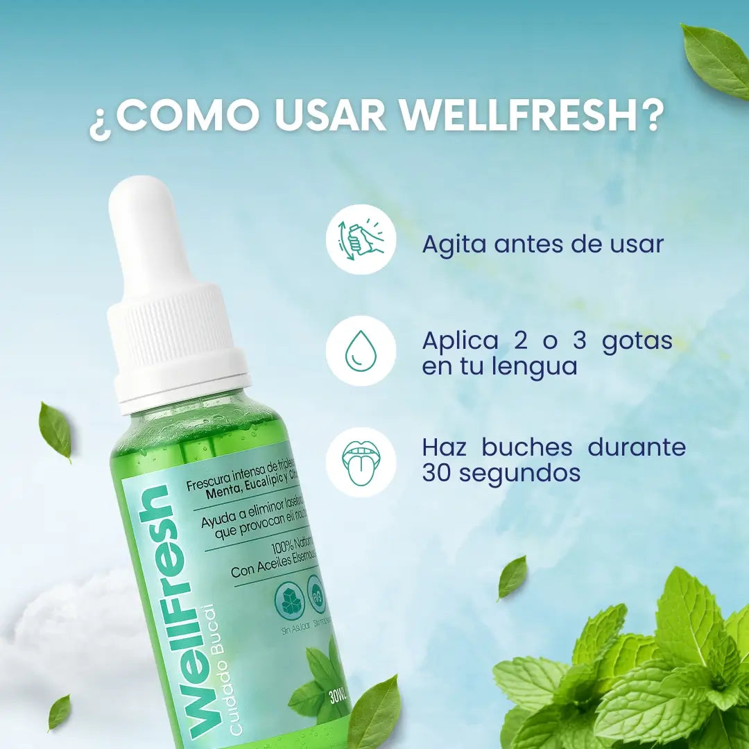 Well Fresh™ | Gotas naturales para el mal aliento + Ebook 🎁