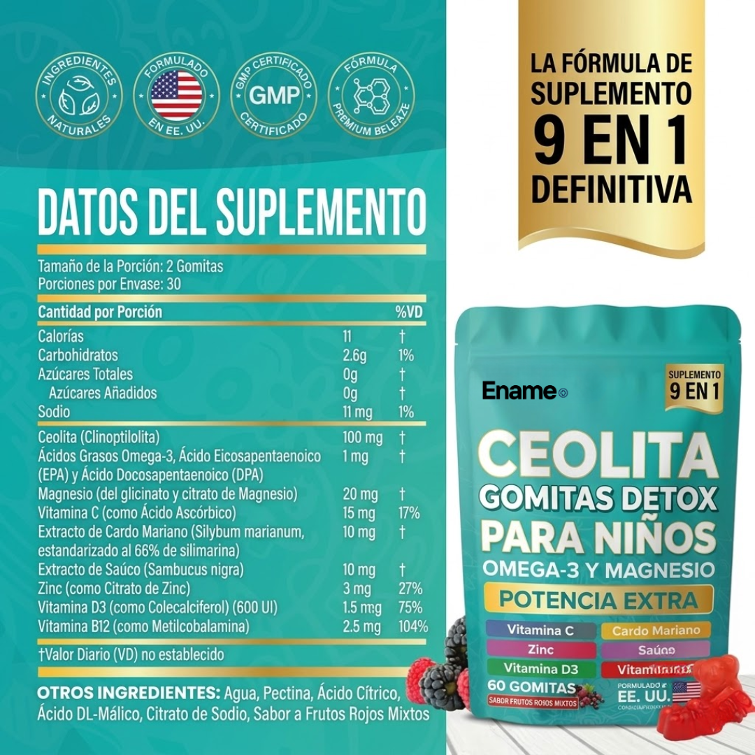 Gomitas desintoxicantes Beleaze – Gelatina de origen vegetal