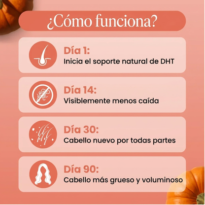 Ename | Menor caída de pelo en 26 días o menos.