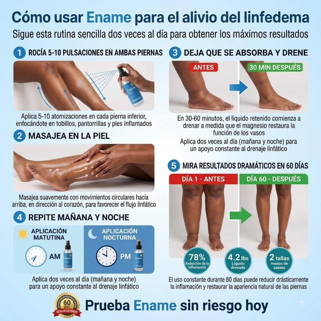 Spray de Aceite para Drenaje Linfático Ename®
