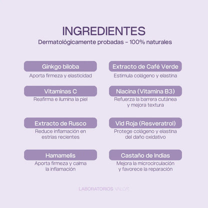 Valca Estrías® | Tratamiento estrias