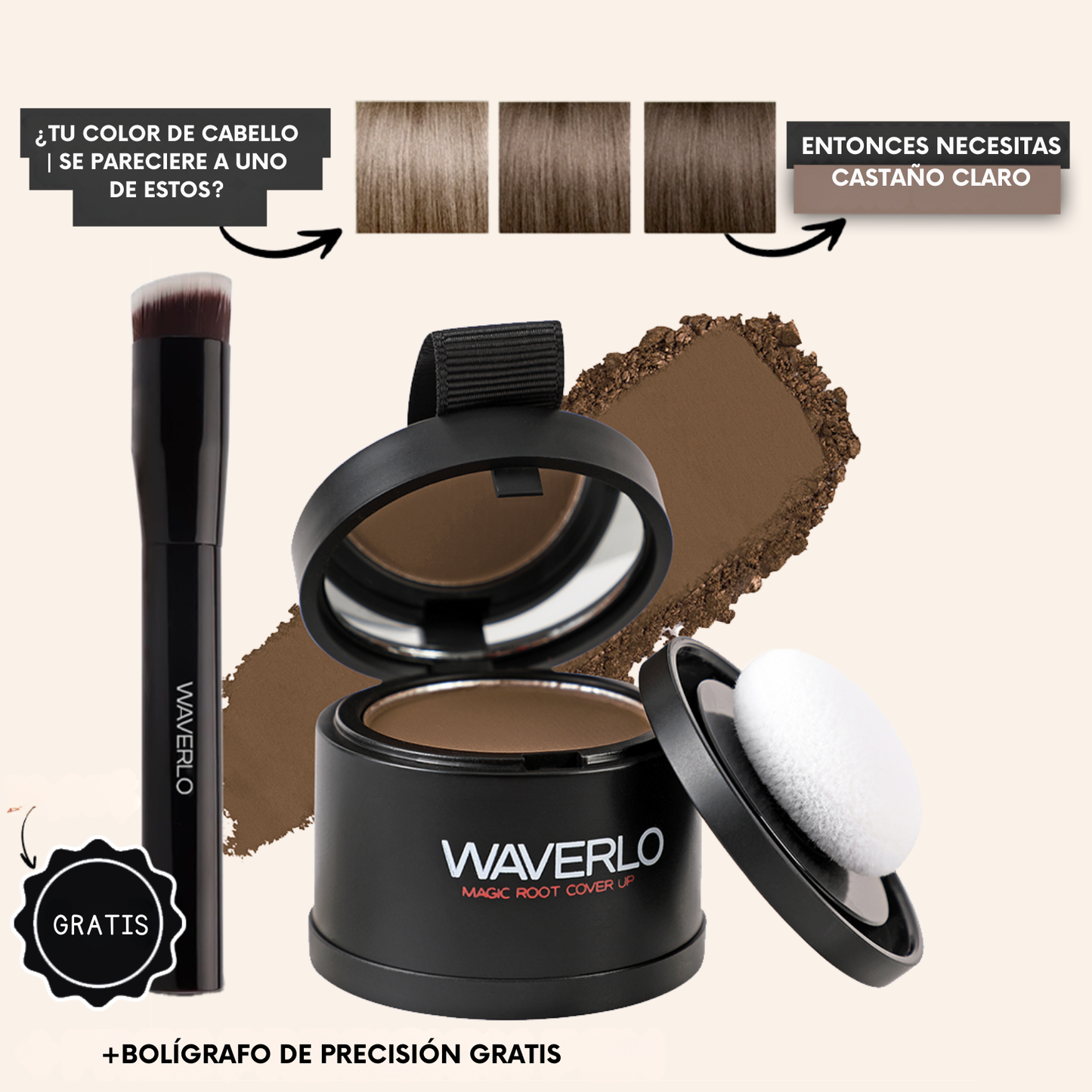 Polvo corrector de raíces Waverlo Magic Root Cover Up