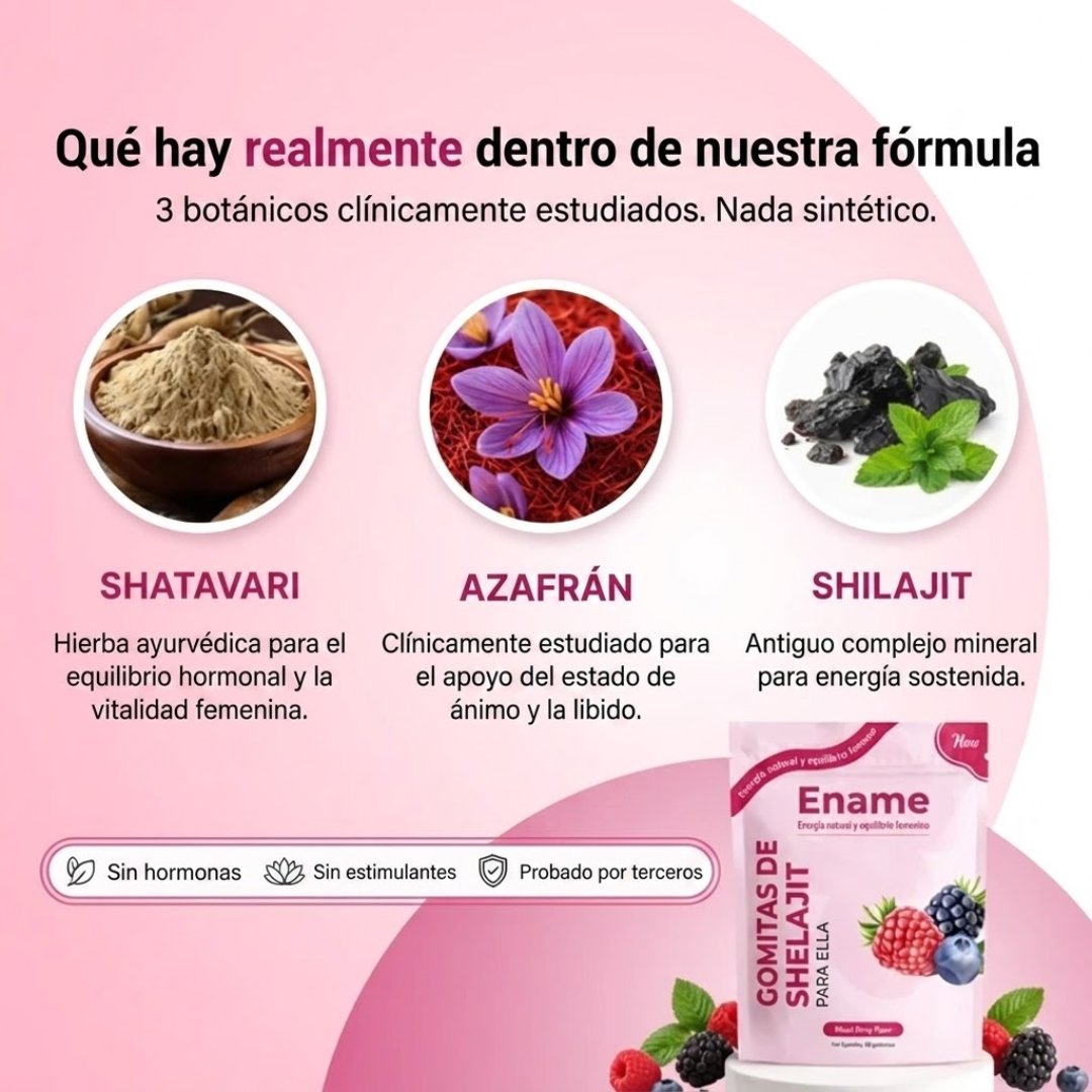 Ename | Gomitas de Shelajit
