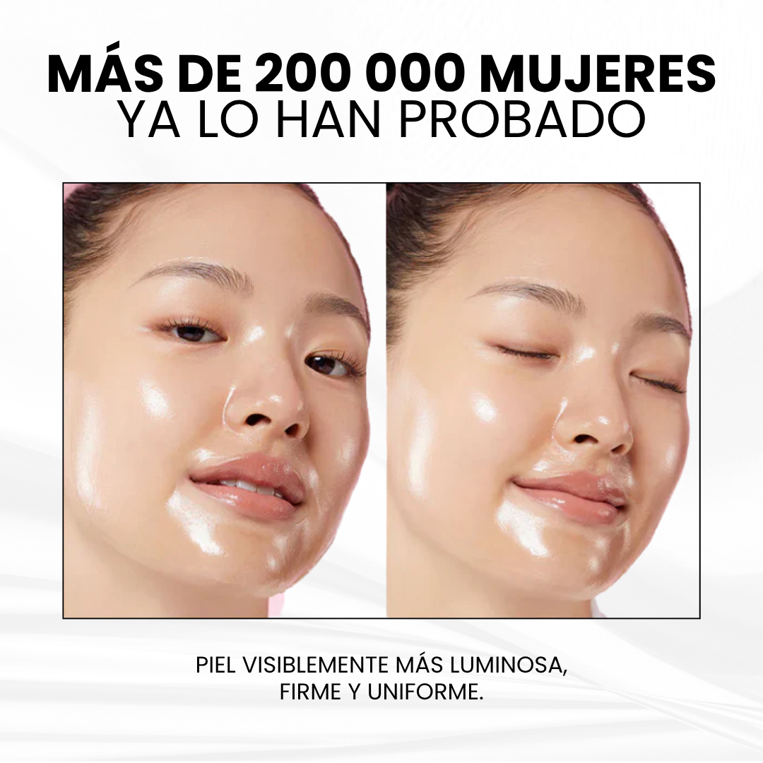 Mascarilla Facial jayna Coreana con Cúrcuma y Colágeno + Brocha aplicadora de regalo