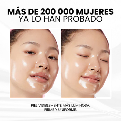Mascarilla Facial jayna Coreana con Cúrcuma y Colágeno + Brocha aplicadora de regalo