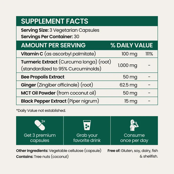 Move More Comfortably with Turmeric Curcumin (1,000mg)