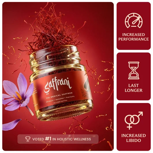 Saffrani® - The Medical Saffron Better performance, increased blood flow and more confidence