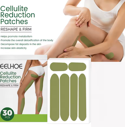 Parches corporales reafirmantes para piel con celulitis