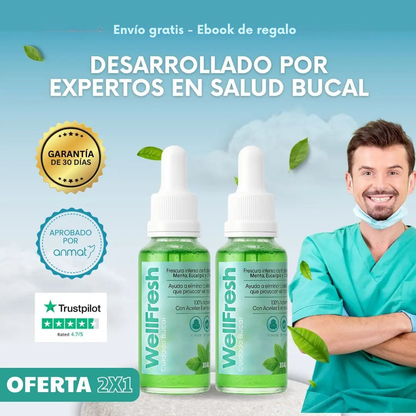 Well Fresh™ | Gotas naturales para el mal aliento + Ebook 🎁
