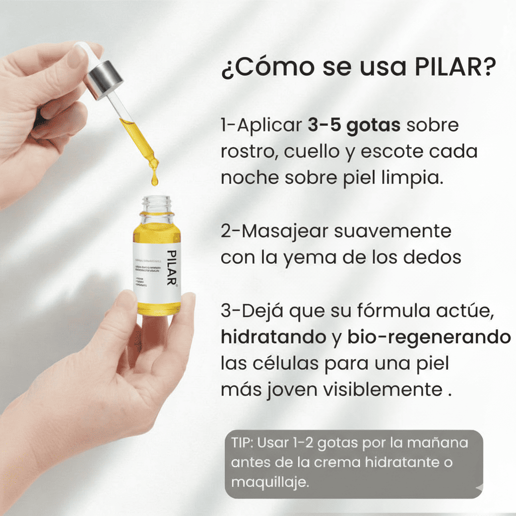 Serum Pilar - Elimina la flacidez y recupera la firmeza de tu cuello
