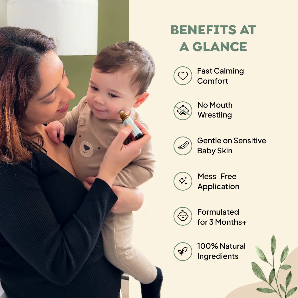 Ename | Mama's Teether Natural Teething Comfort Roller