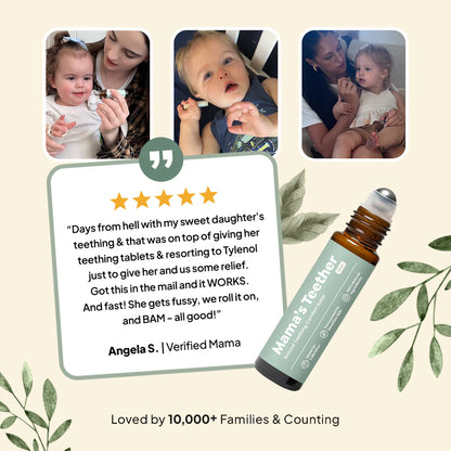Ename | Mama's Teether Natural Teething Comfort Roller