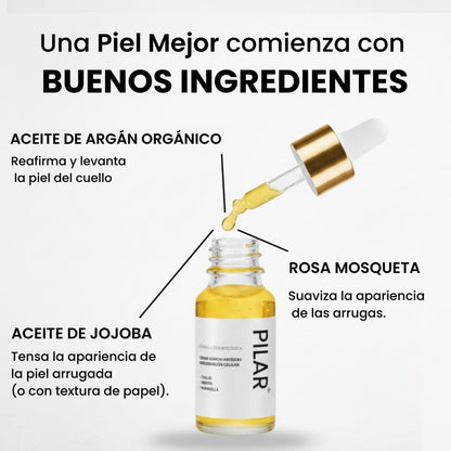 Serum Pilar - Elimina la flacidez y recupera la firmeza de tu cuello