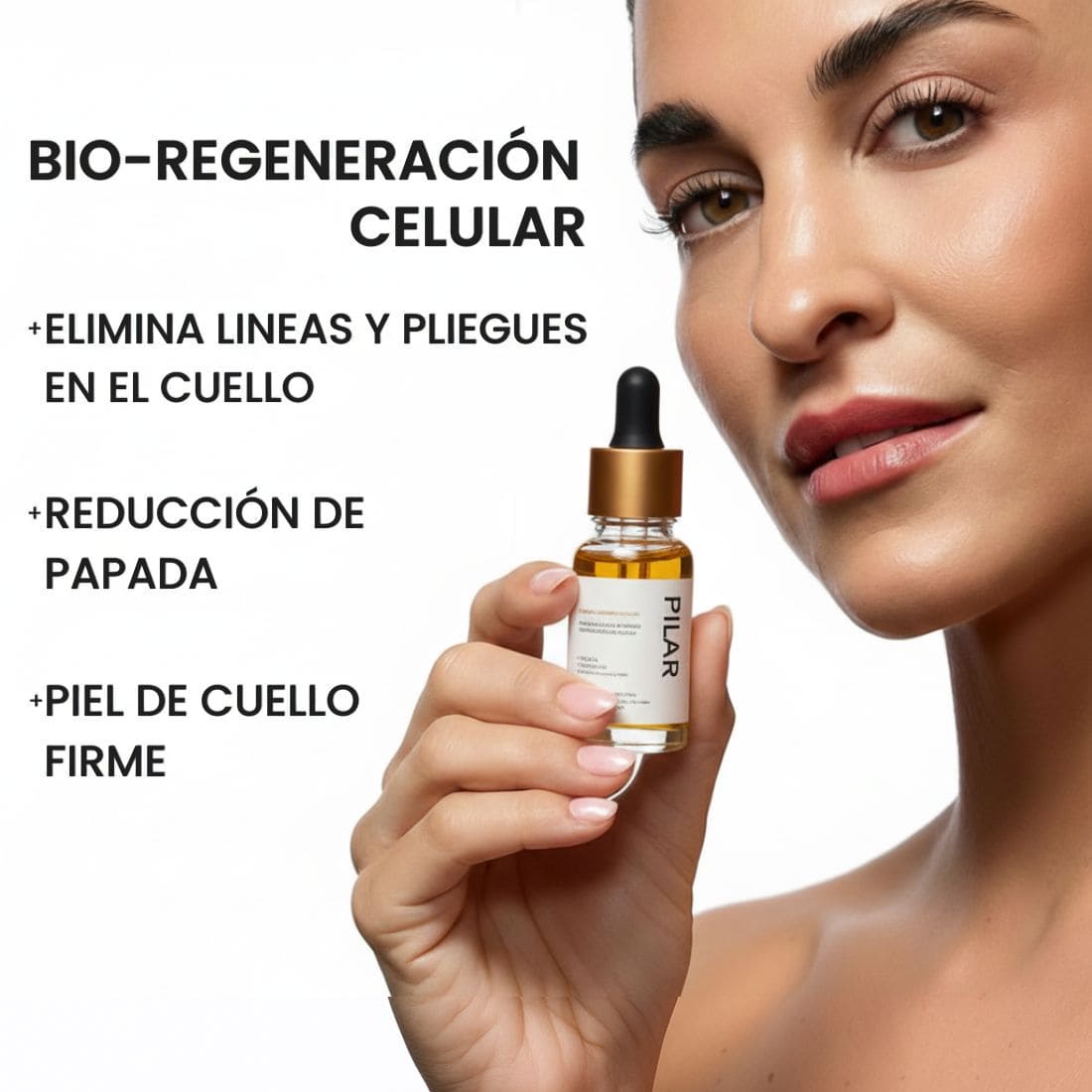 Serum Pilar - Elimina la flacidez y recupera la firmeza de tu cuello