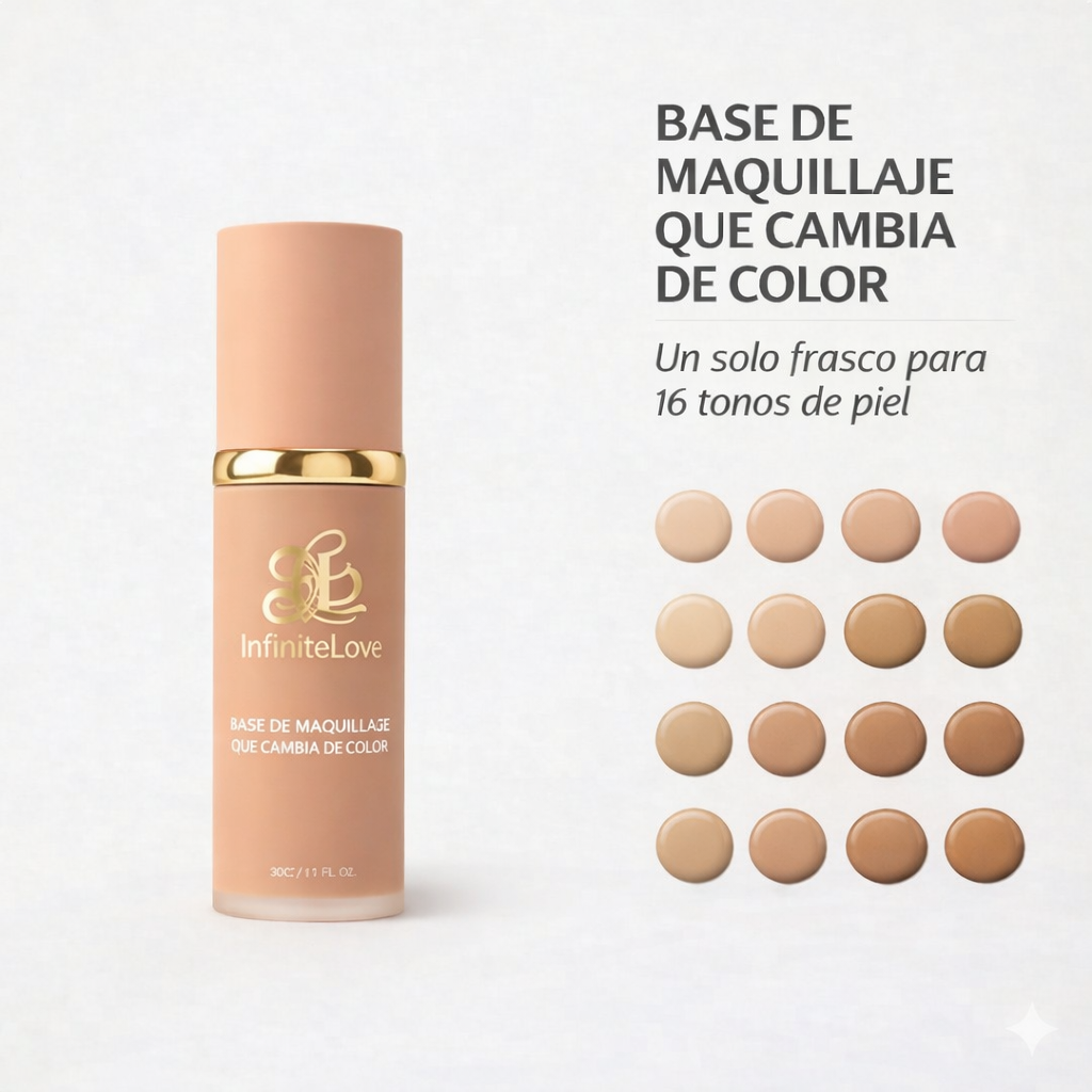 Base de Maquillaje Anti-edad con SPF 50 – Se Adapta a tu Tono de Piel