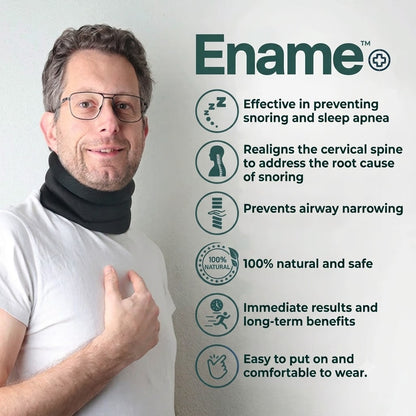 Ename™ Orthopedic Sleep Collar — Instant Snore Relief & Airway Support