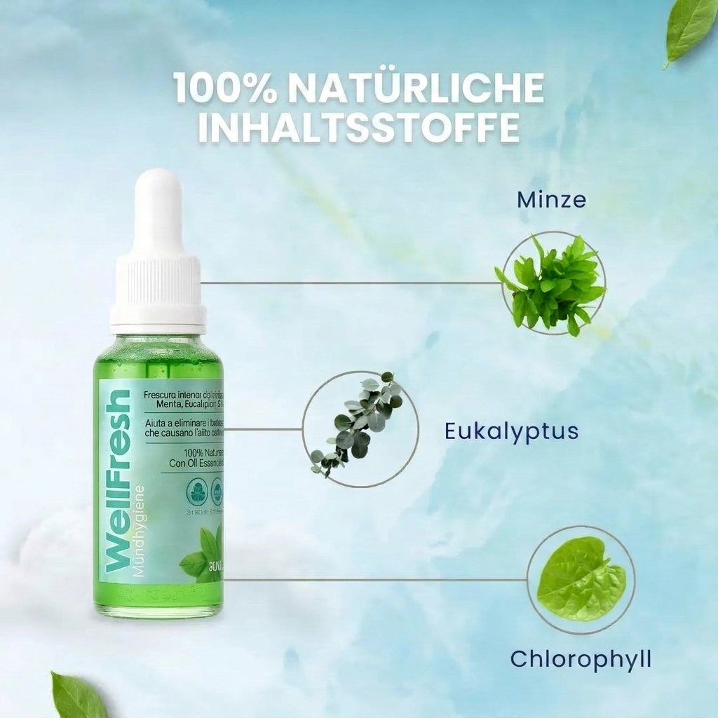 Well Fresh™ | Natürliche Tropfen für frischen Atem + E-Book 🎁